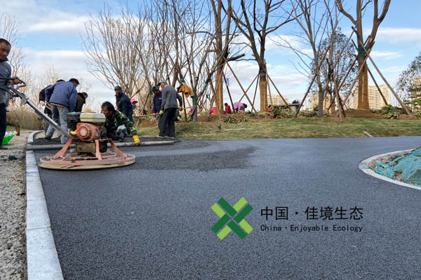 江宁秦淮河公园透水道路